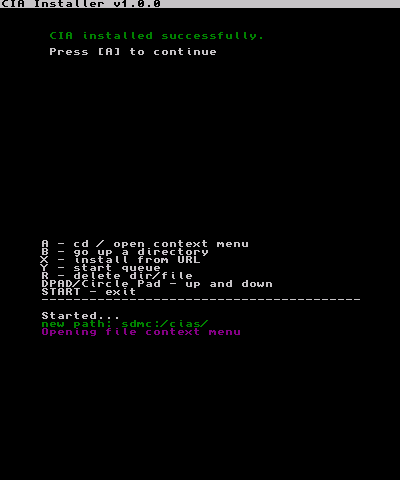 Install success