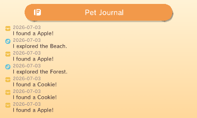 Pet journal