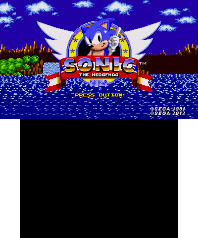 Sonic 1 title screen