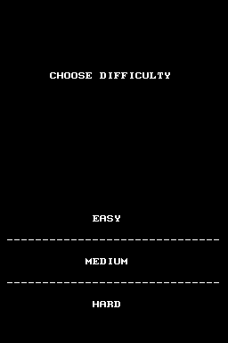 Choose difficulty