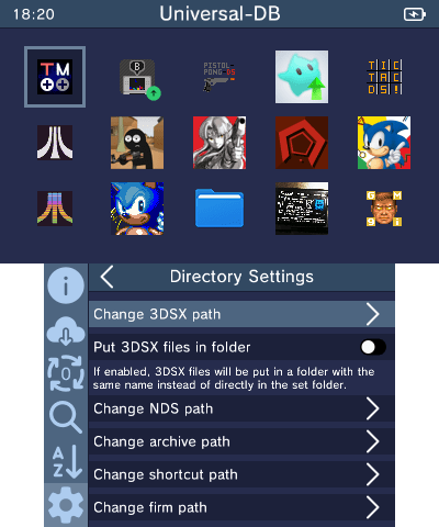 directory settings